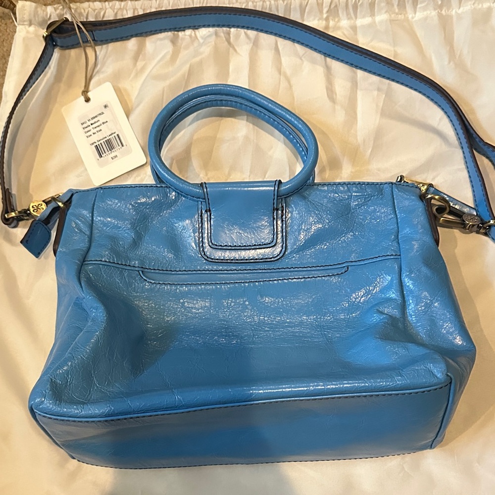Hobo Sheila Medium Satchel in Tranquil Blue